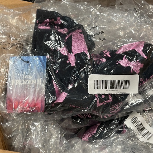 Terez x Disney Frozen 2 Epic Adventure Metallic Child Leggings Youth Leggings - Picture 12 of 14